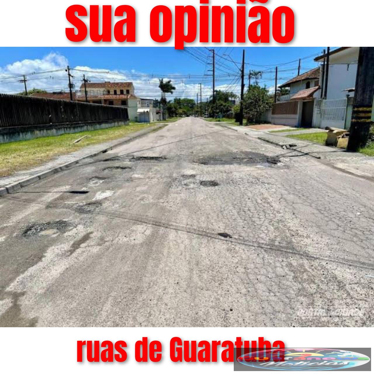 Vias urbanas de Guaratuba, cadê a verba do governo do estado?